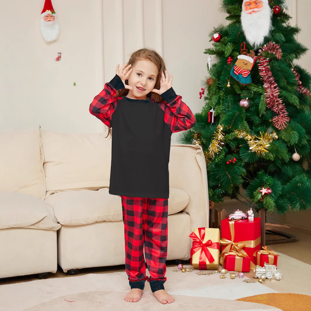 Christmas pajama set for the whole family, checked