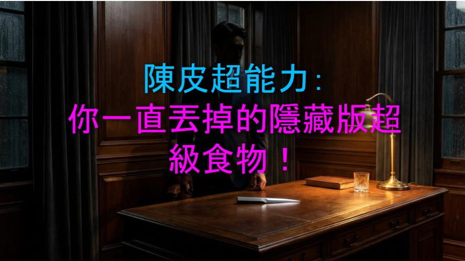 陳皮超能力：你一直丟掉的隱藏版超級食物！
