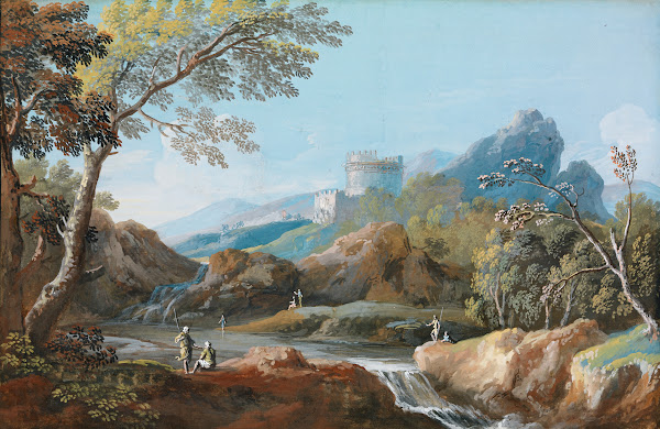 The Tomb of Cecilia Metella on the Appian Way near Rome c 1750
