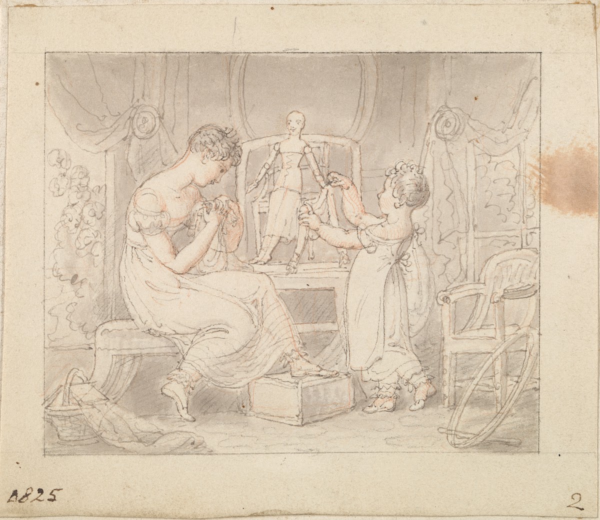 Illustration for The New Doll Sewing Clothes for the Doll 1825