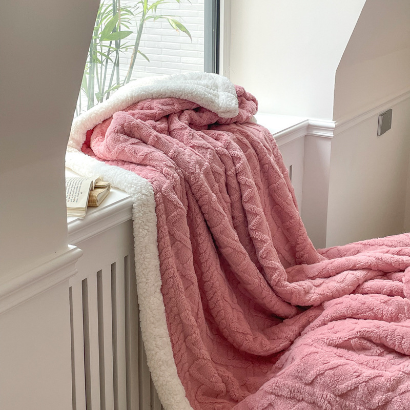 Reversible Milk Fiber Fleece Blanket, versatile use