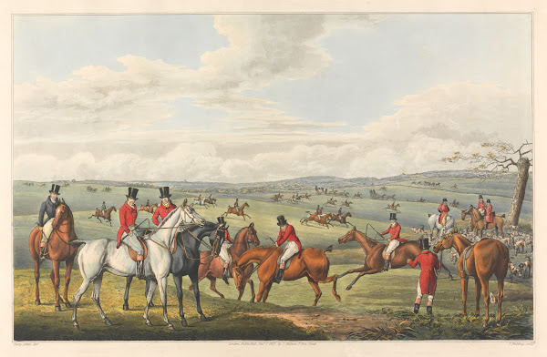 Fox Hunting Leicestershire  The Meeting 1827