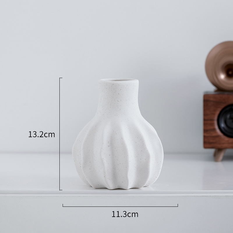 Keramik-Vase Flower, modern