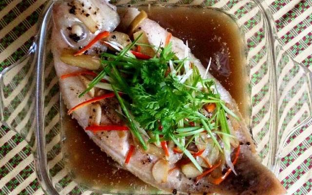 Cá Diêu Hồng Hấp Nước Tương Ngon