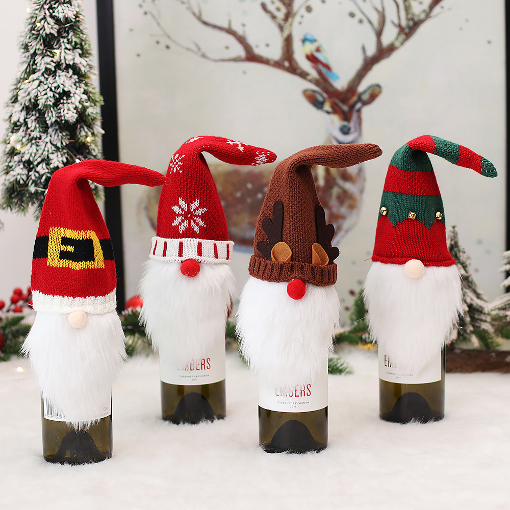 Weihnachts-Wichtel Flaschenüberzug, Polyester