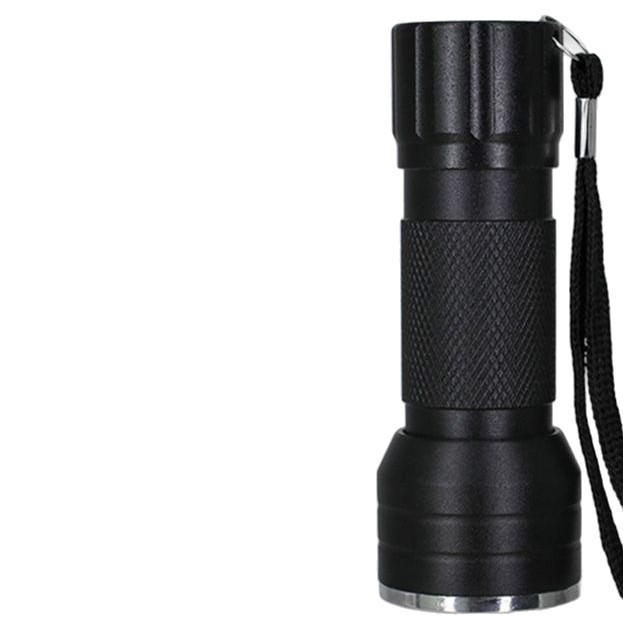 UV flashlight with aluminum housing