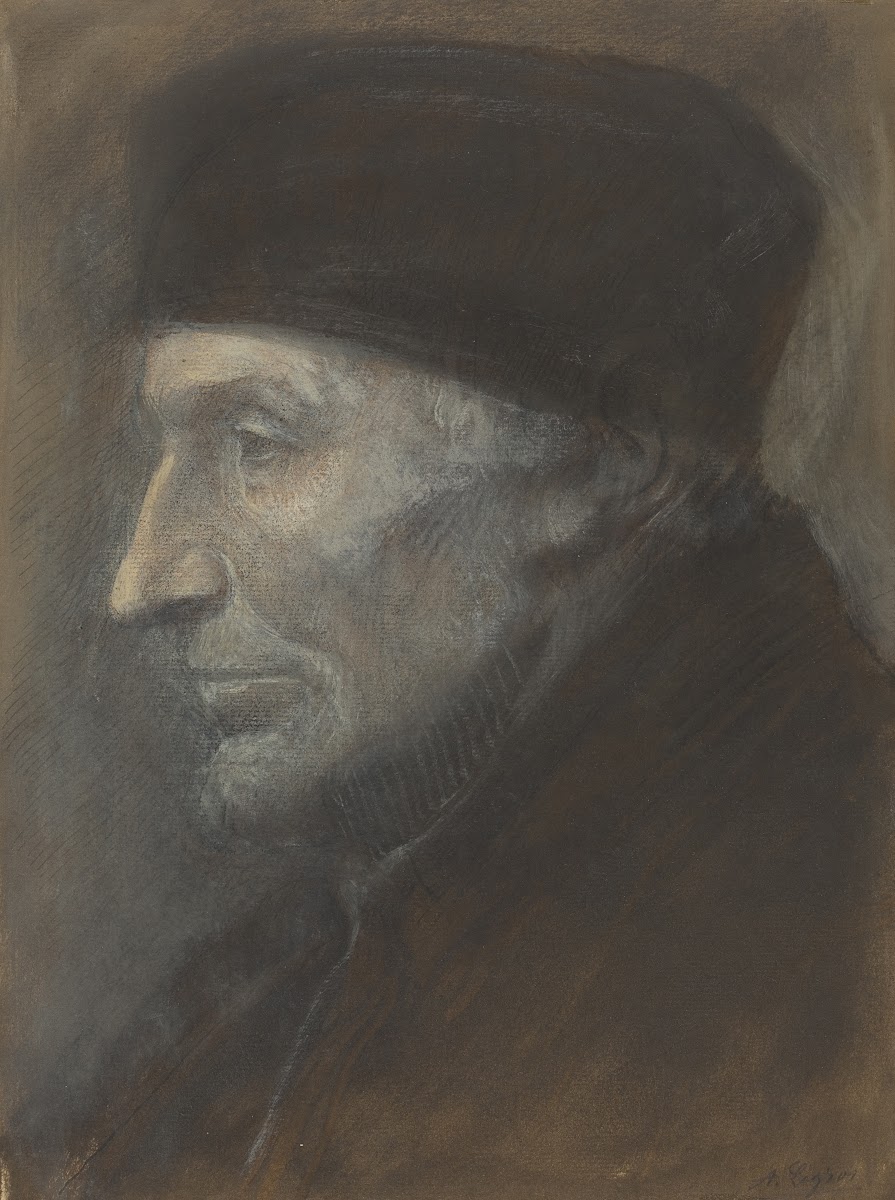 Head Of A Man With A Skullcap