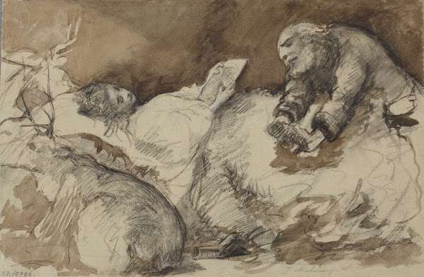 Death of Ellenai  Sketch Inspired by the Poem Anhelli by Juliusz Słowacki 1877