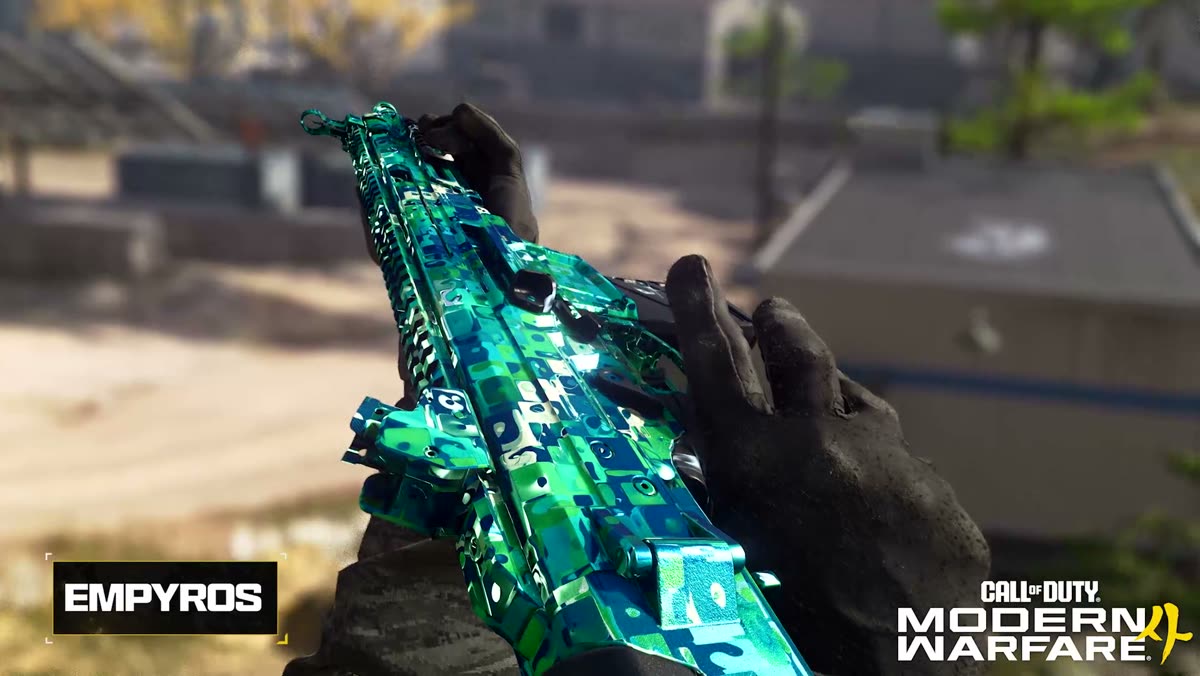 MW4 Empyros warzone mastery camo shown on a weapon in Modern Warfare 4