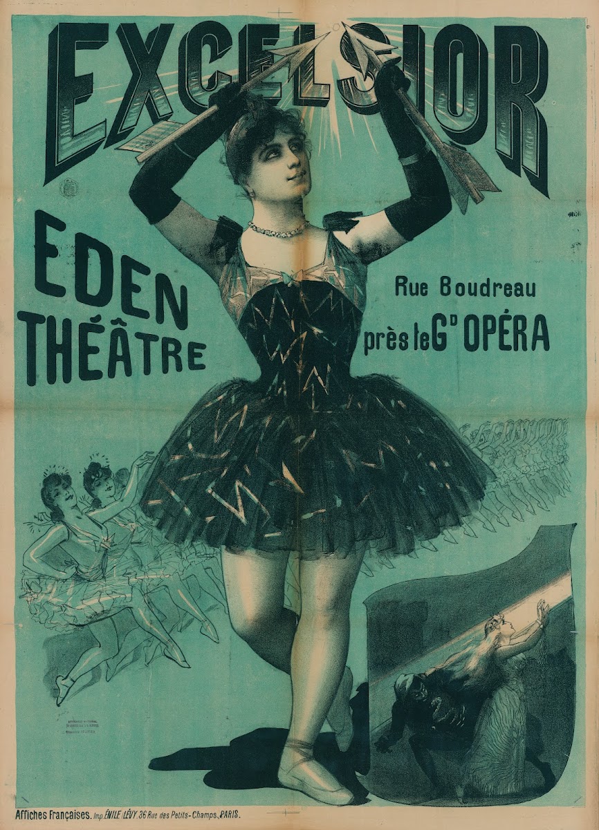 Excelsior Eden Theâtre Rue Boudreau Près Le Gd Opera 1889
