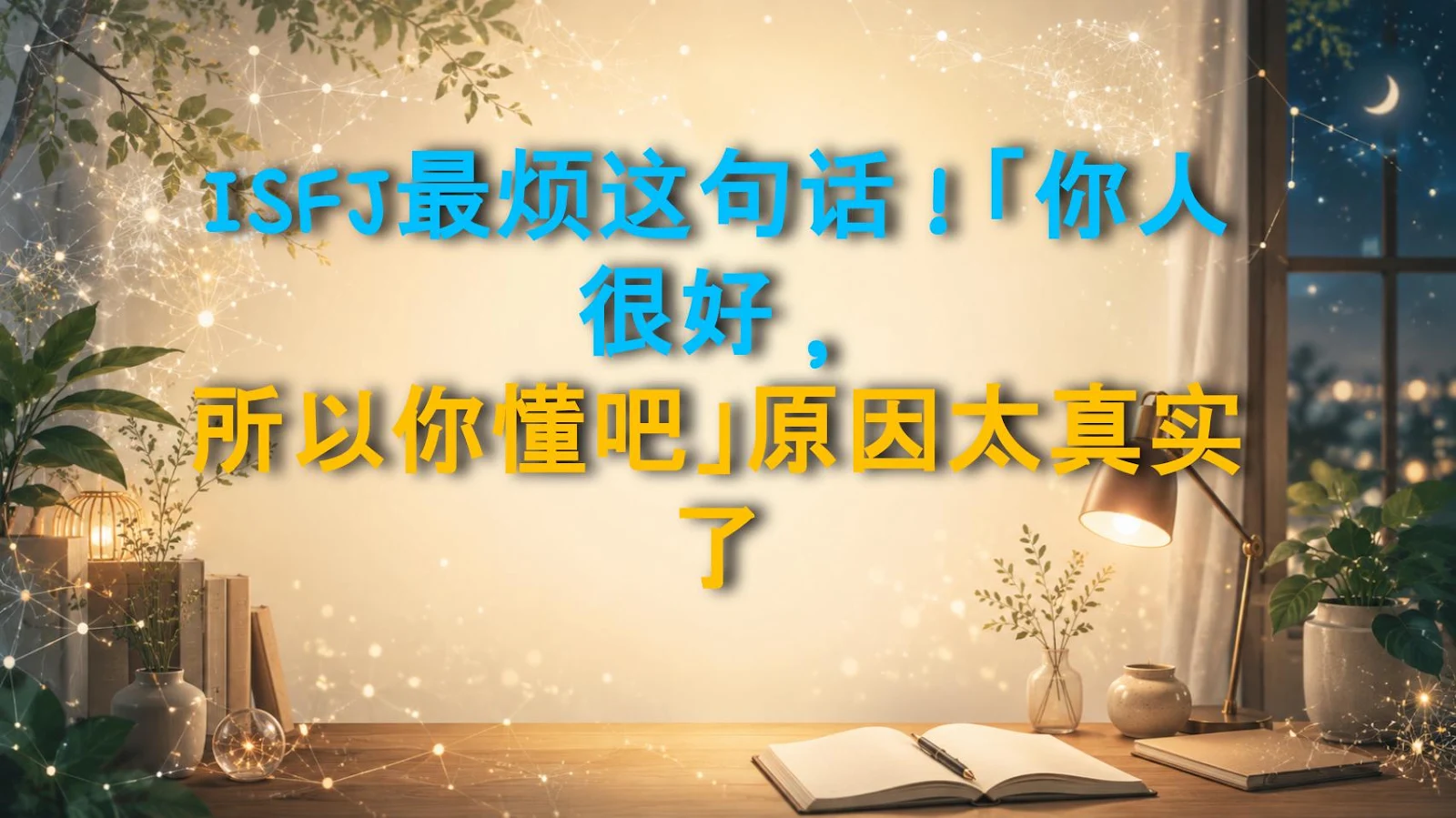 ISFJ最烦这句话！「你人很好，所以你懂吧」原因太真实了