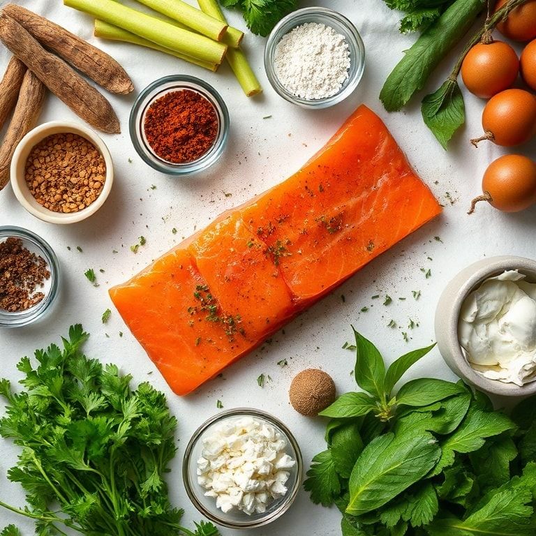 Ingredients for Bang Bang Salmon Bites Crispy & Spicy-Sweet – Easy Homemade Crispy Snack
