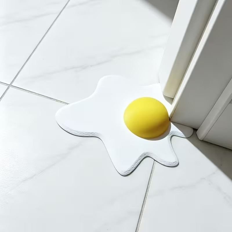 Doorstop in fried egg design, 3D print