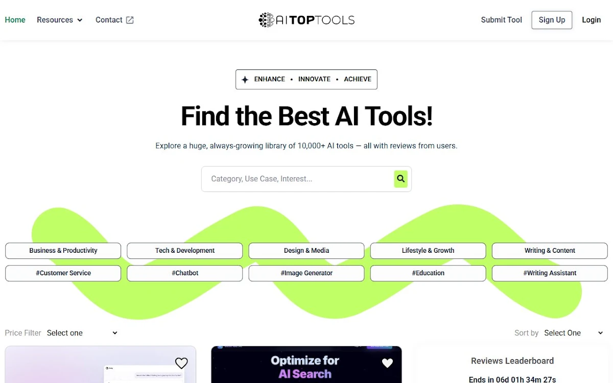 Captura de AI Top Tools - Tool Assist