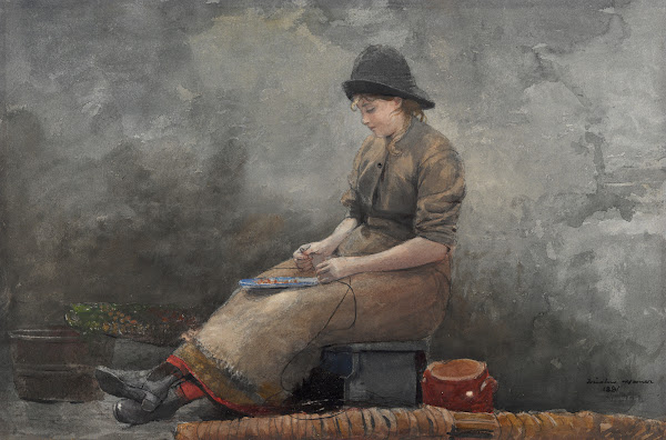 A Fishergirl BaitingLines 1881