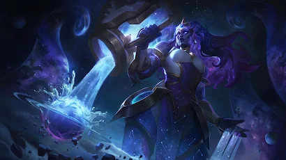 Illaoi, League Of Legends, Riot Games, Space, Galaxy 8K Wallpaper Background