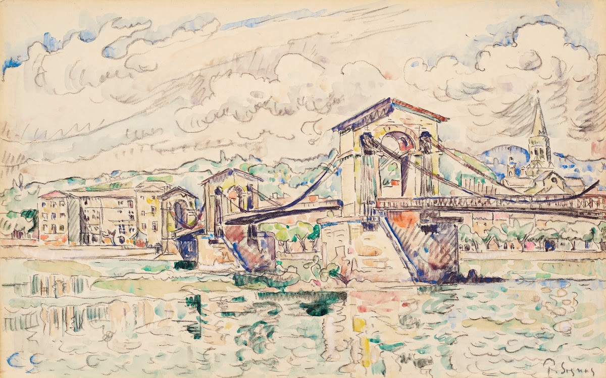 Le Pont de Bourg Saint Andéol circa 1926