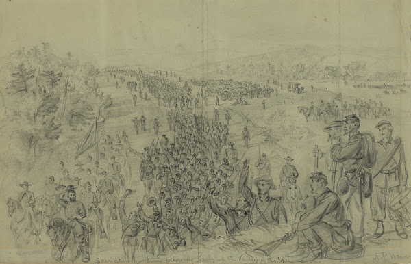 Sheridans army following Early up the Valley of the Shenandoah 1864