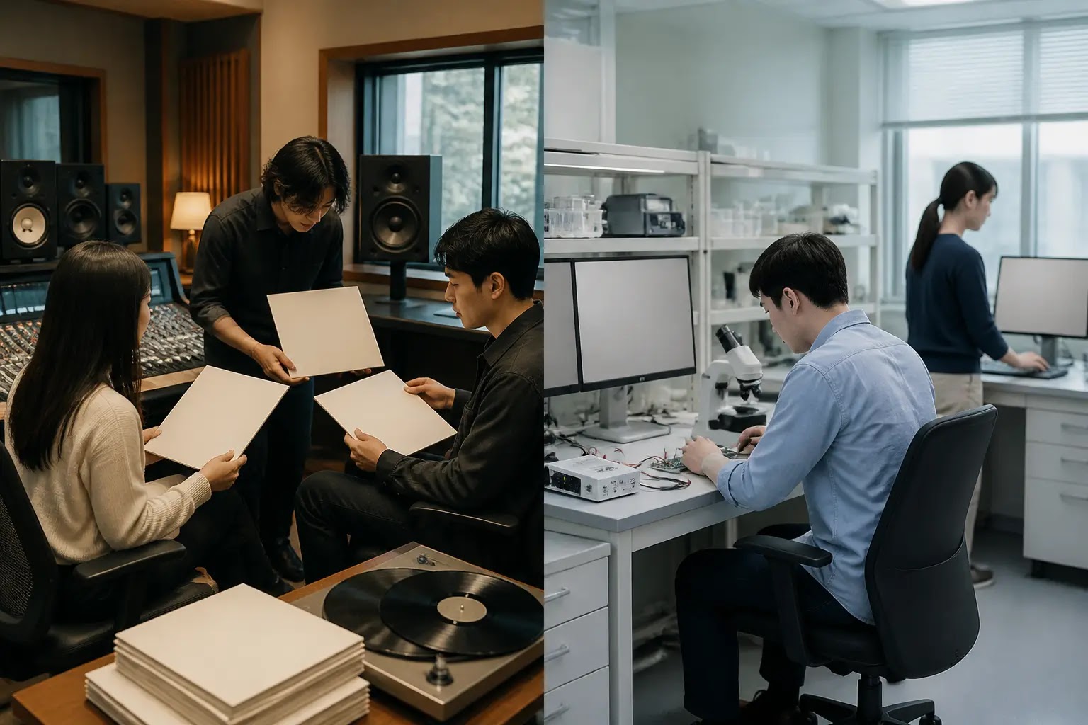 AI-generated K-Pop Daily Brief multi-story editorial montage