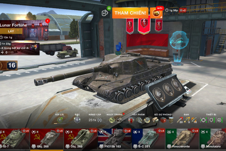 Bán acc World of Tanks Blitz 22 tank cấp X (19 xe đã mua và...