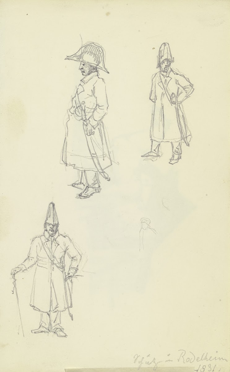 Studienblatt Schütze in Rödelheim 1831