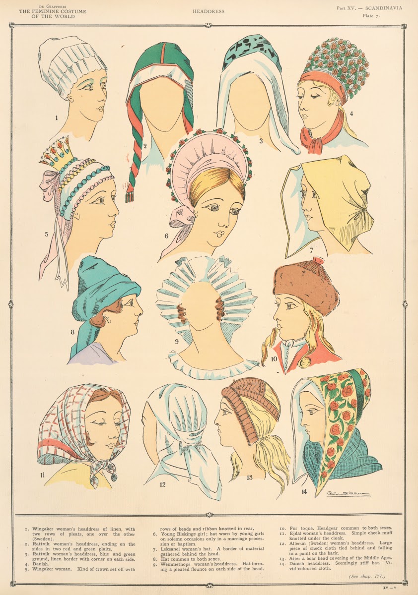 Scandinania  Headdresses 1926   1927