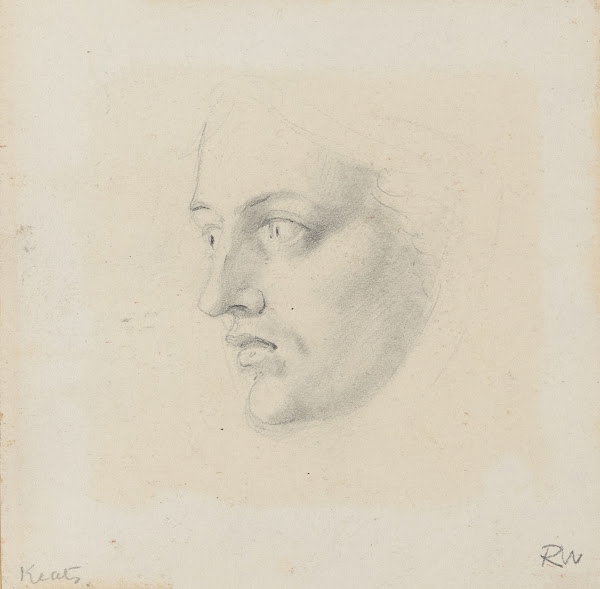 John Keats in profile