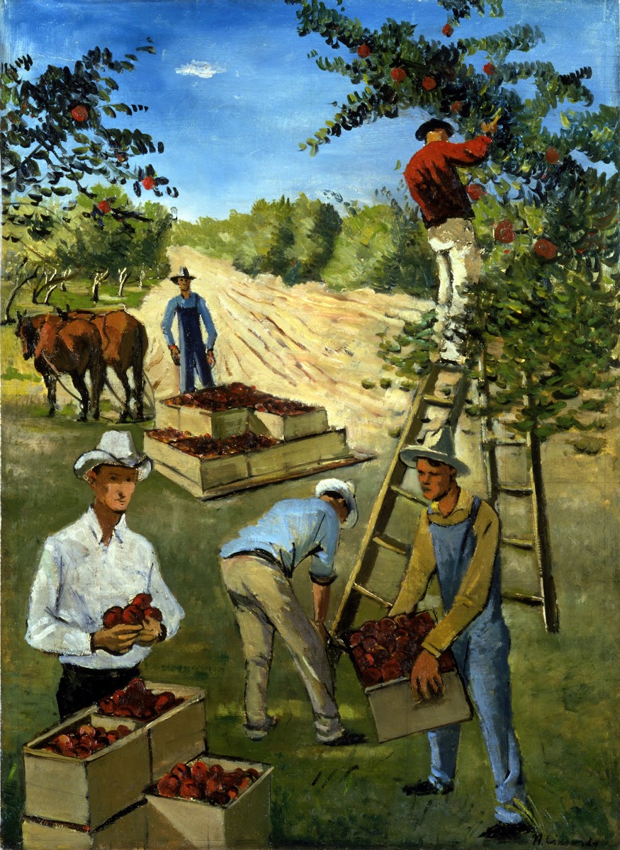 Apple Pickers mural study ca 1934 1943