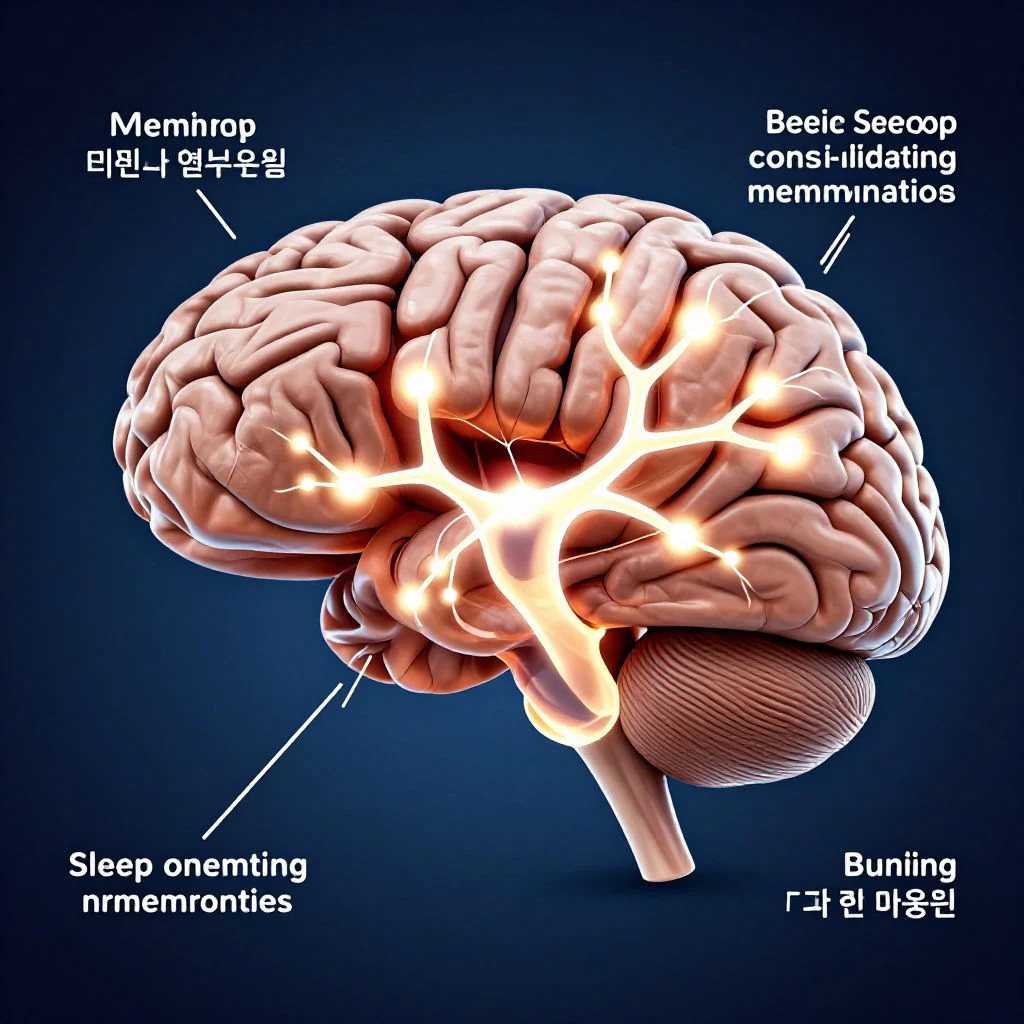 수면 중 기억이 장기 기억으로 저장되는 뇌의 기억 공고화 과정