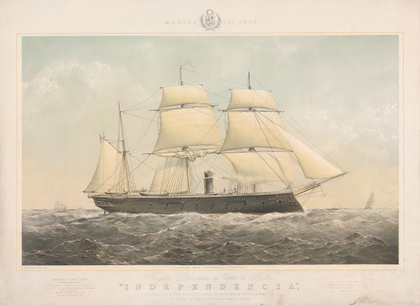 Independencia Steam Iron Clad Built for the Peruvian Navy ca 1866