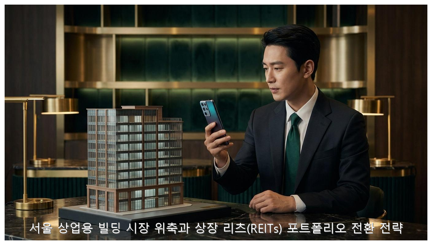서울 상업용 빌딩 시장 위축과 상장 리츠(REITs) 포트폴리오 전환 전략 핵심 안내 및 분석 인포그래픽 (3)