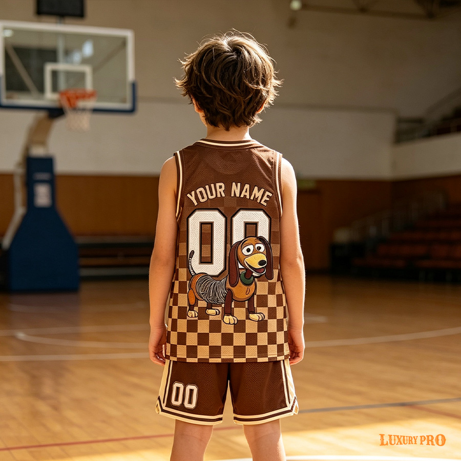 AOP KHU Children's Basketball Suit+KHU Children's Basketball Pants