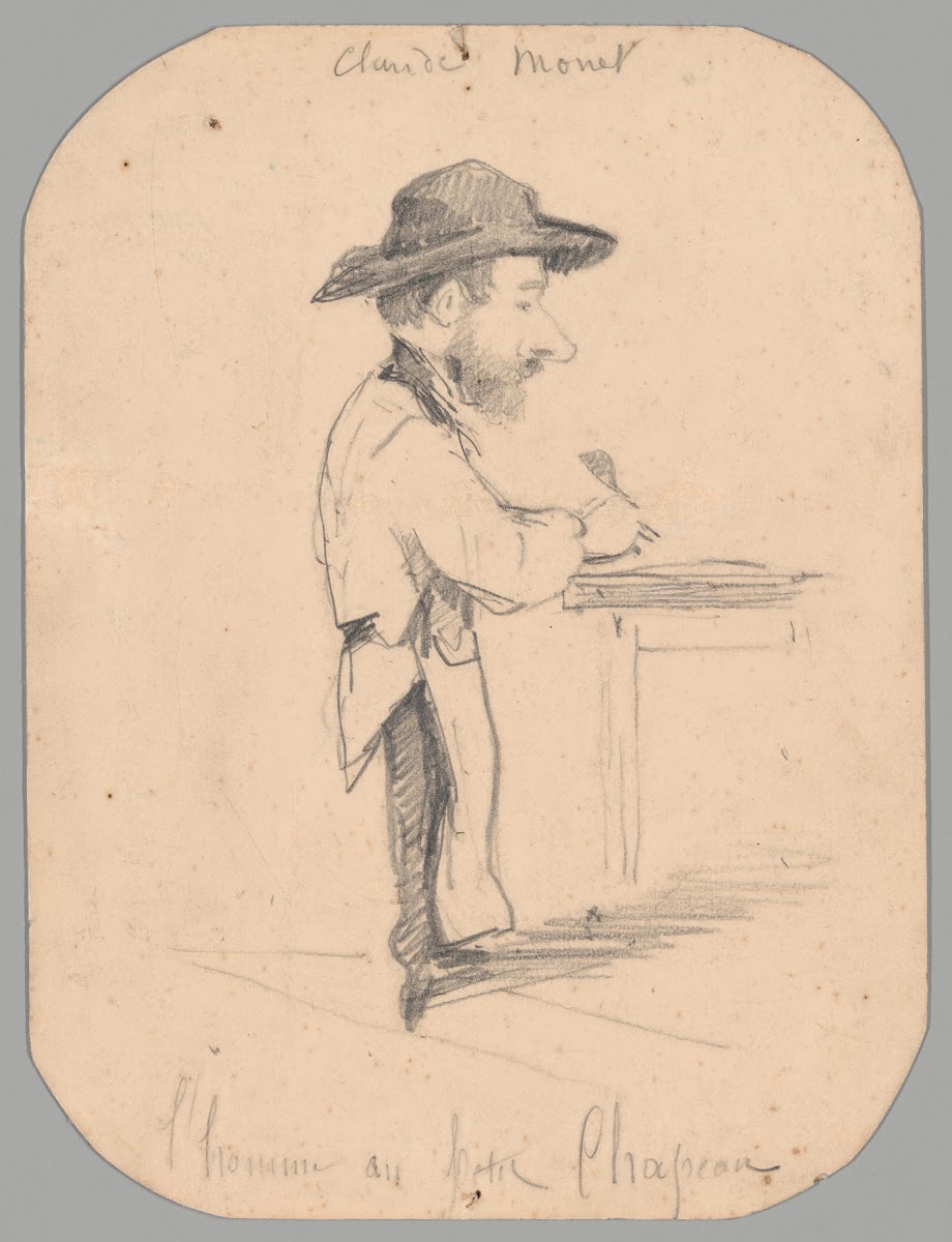 Caricature of a Man in the Small Hat 1855