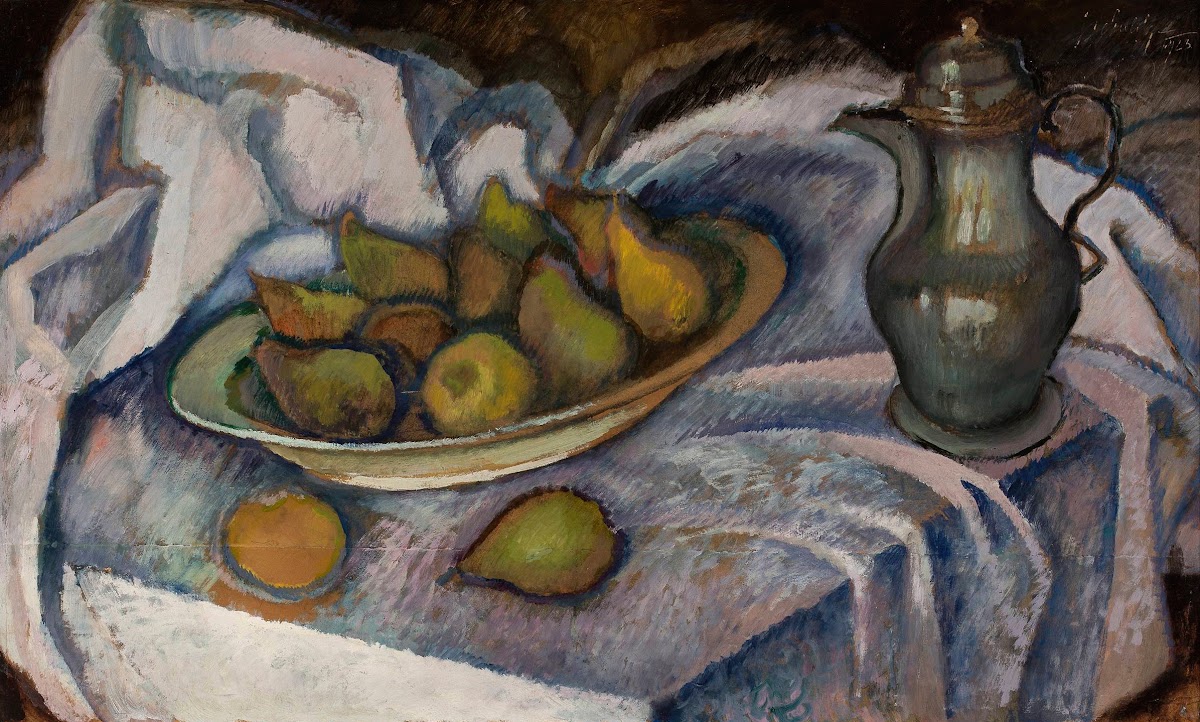 Still life with a kettle a pear and a lemon 1923