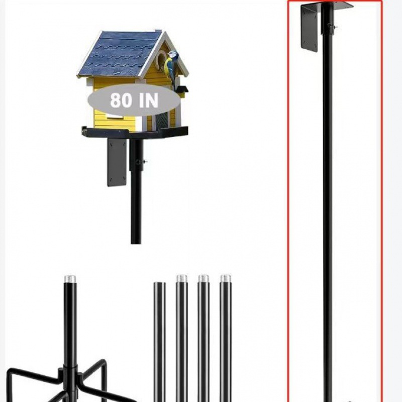 Geometric metal birdhouse