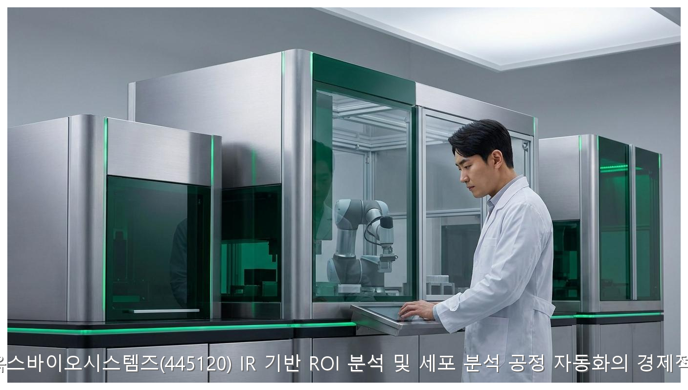 큐리옥스바이오 IR 분석과 ROI 3배 핵심 가치 핵심 안내 및 분석 인포그래픽 (4)
