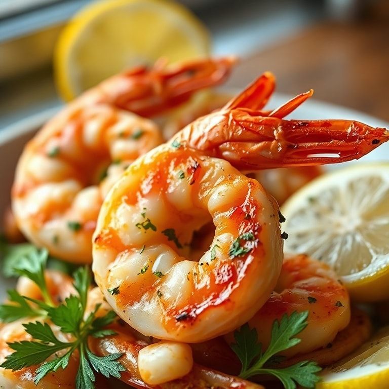 Grilled Shrimp with Lemon and Herbs Recipe – Easy, Flavor‑Packed Summer Dinner finished