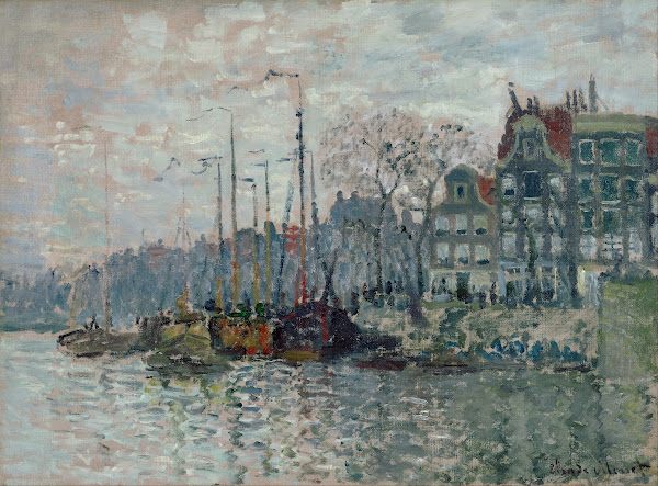 View of the Prins Hendrikkade and the Kromme Waal in Amsterdam 1874