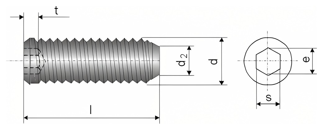 DIN 913 – Technical drawing