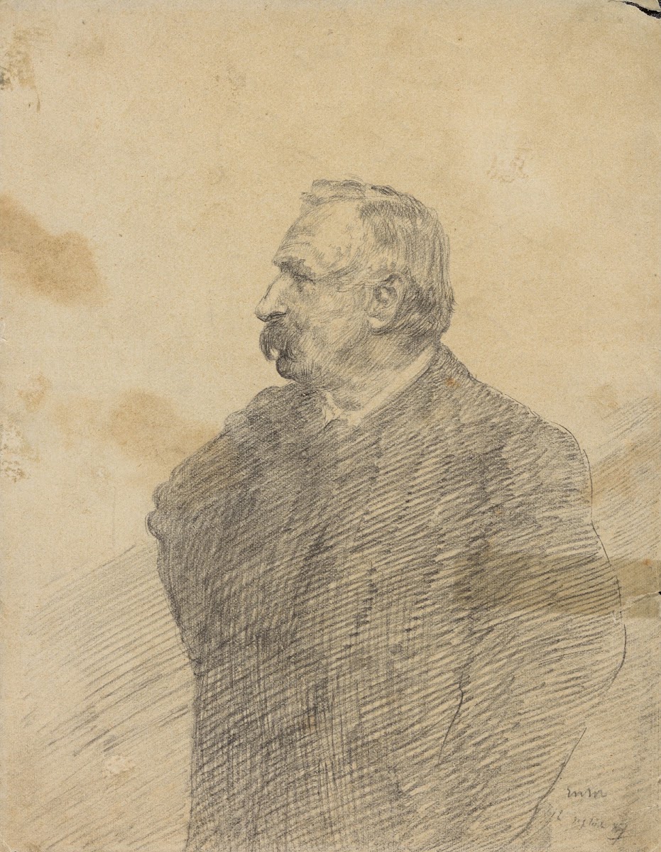 Portret van Ernest Rousseau 1887