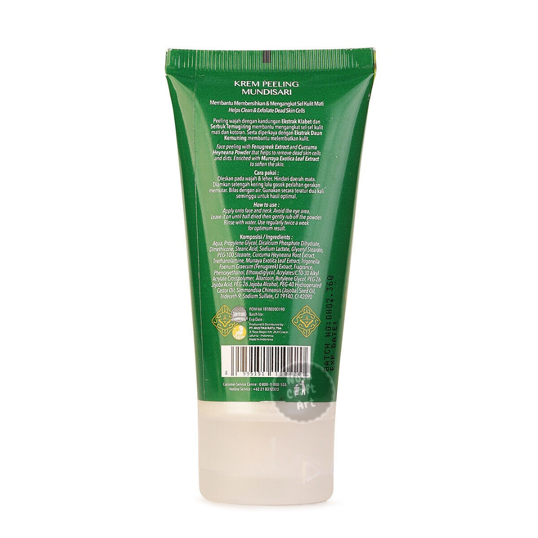 Alternative view of Mustika Ratu Mundisari Murrayae Peeling Cream For Removing Dead Skin Cell 60gr
