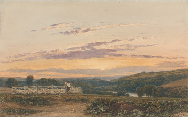The Shepherd  Evening 1845