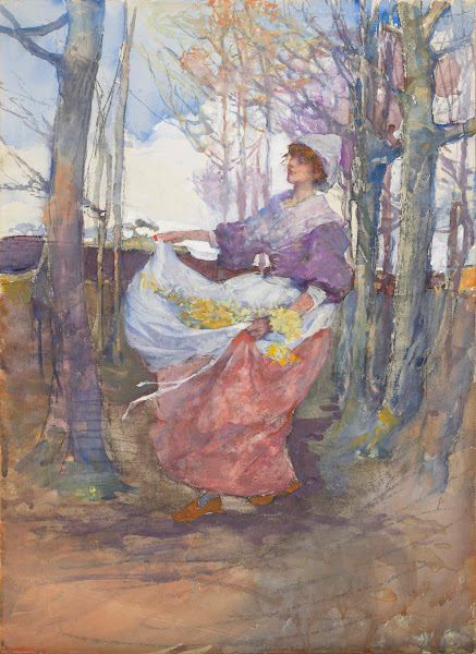 An apron full of flowers