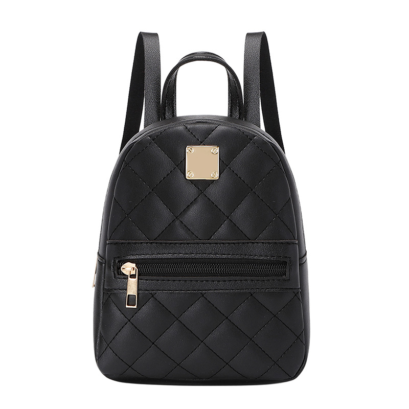 Embroidered backpack for women, PU material