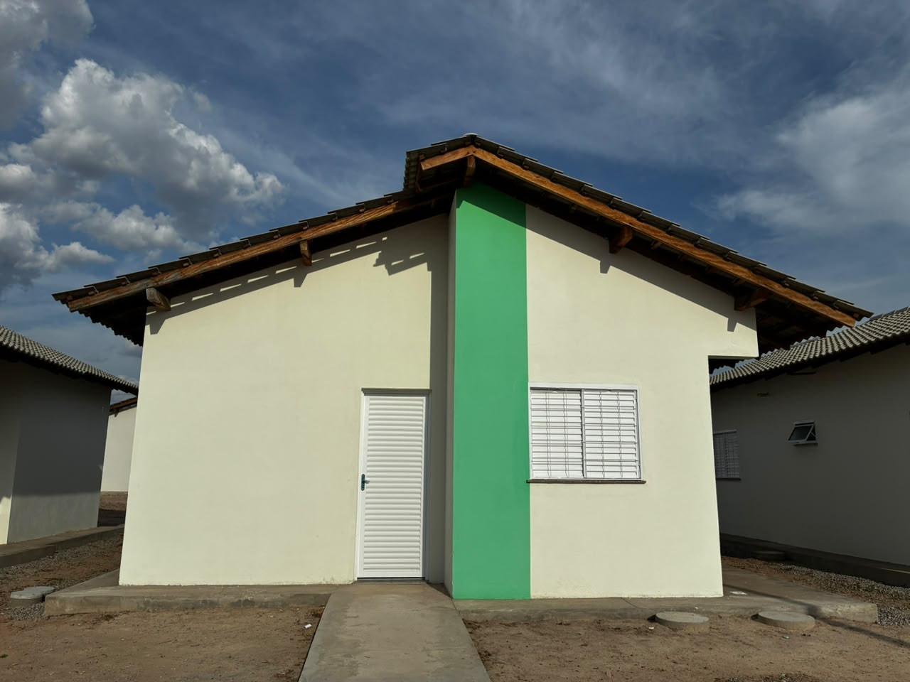 Fachada de novas unidades habitacionais do Minha Casa Minha Vida em Boa Vista