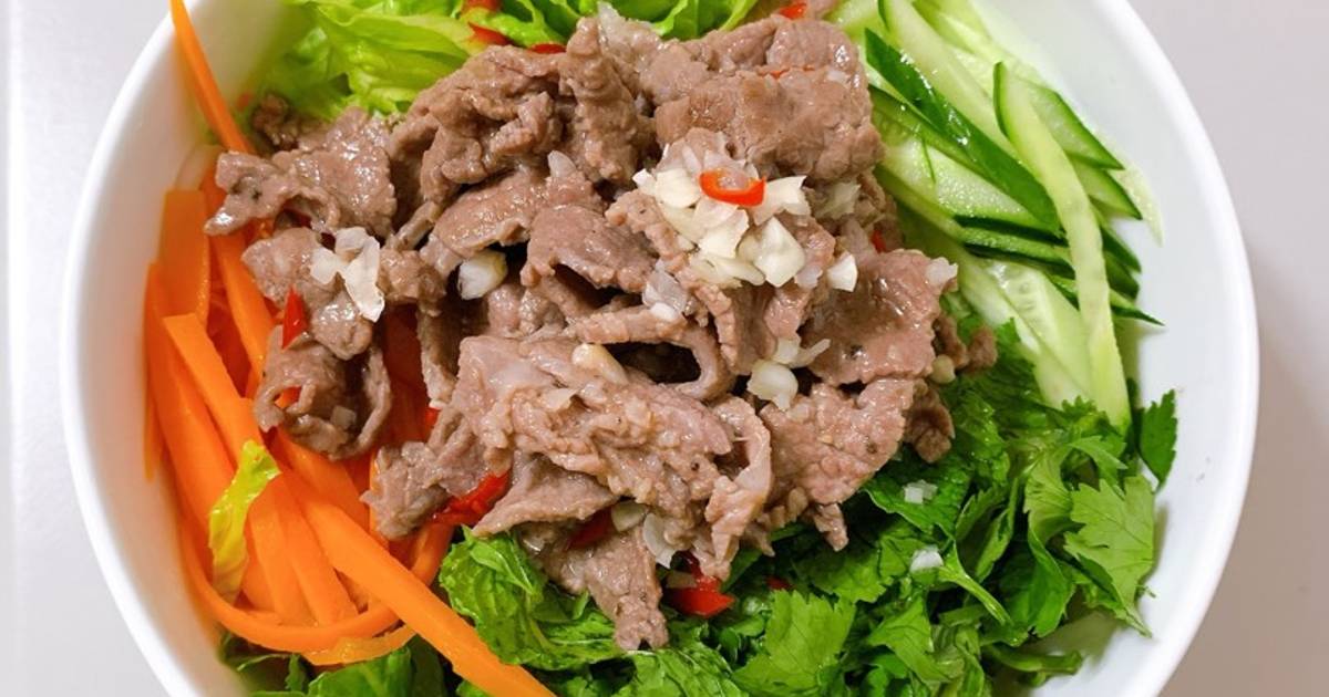 Bún bò trộn