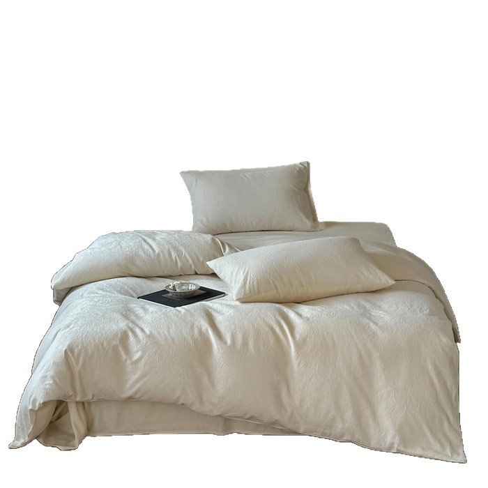 Cotton bedding set, jacquard relief, Japanese style