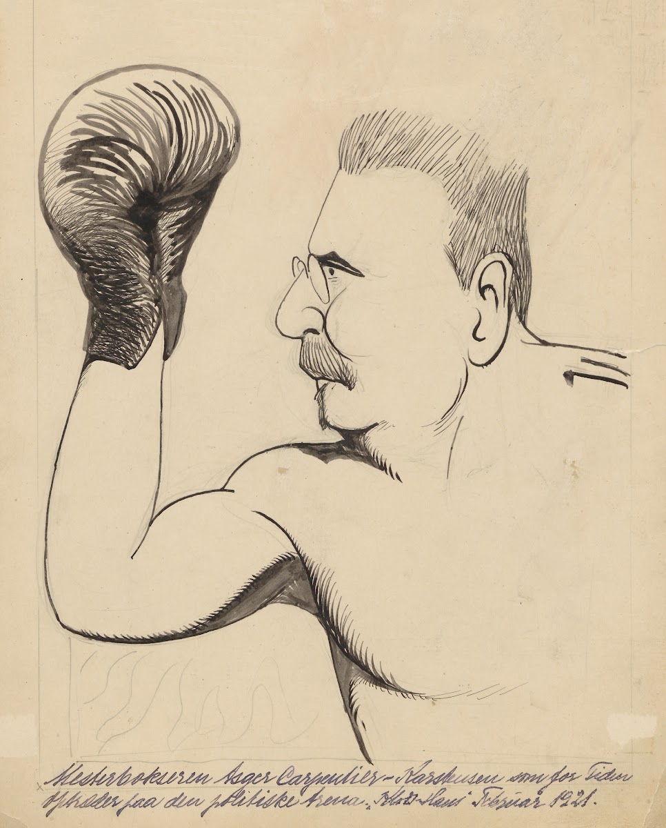 Asger Karstensen as a boxer 1921