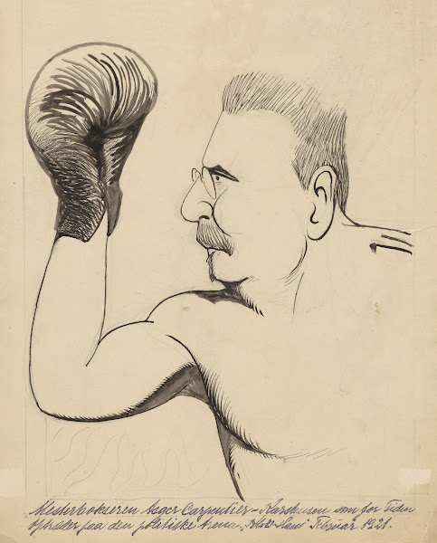 Asger Karstensen as a boxer 1921