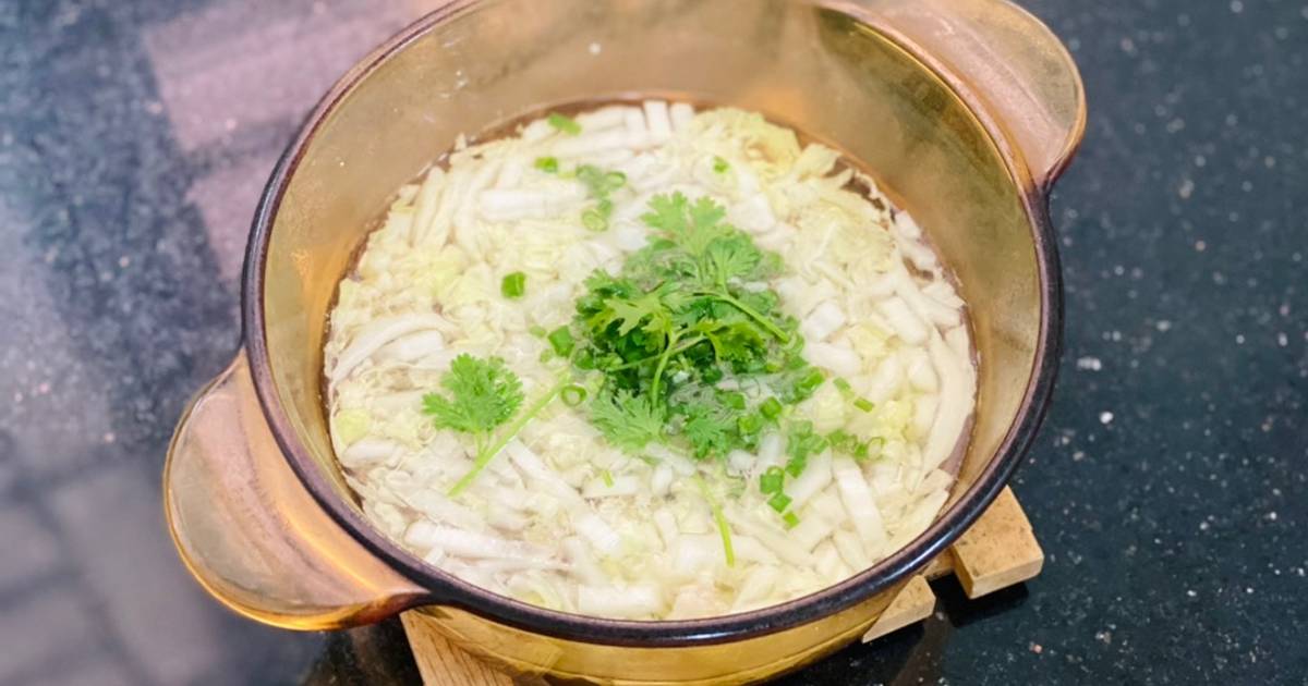 Canh Cải Thảo Nấu Thịt Nạc Heo